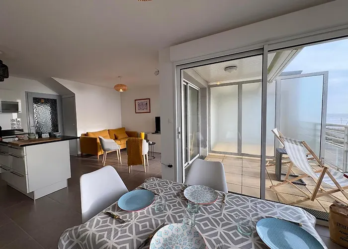 Duplex Moderne 5 Pers, Vue Ocean, Wifi Inclus - Fr-1-323-595 생 힐레르 드 리에